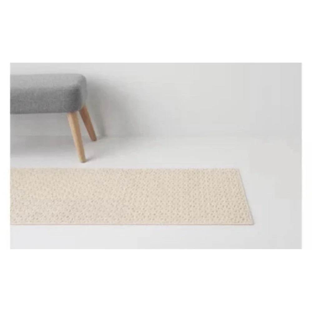 NWOT Threshold 2x7 Washable Solid Machine Tufted Runner Rug- Tan Color Skid Resi